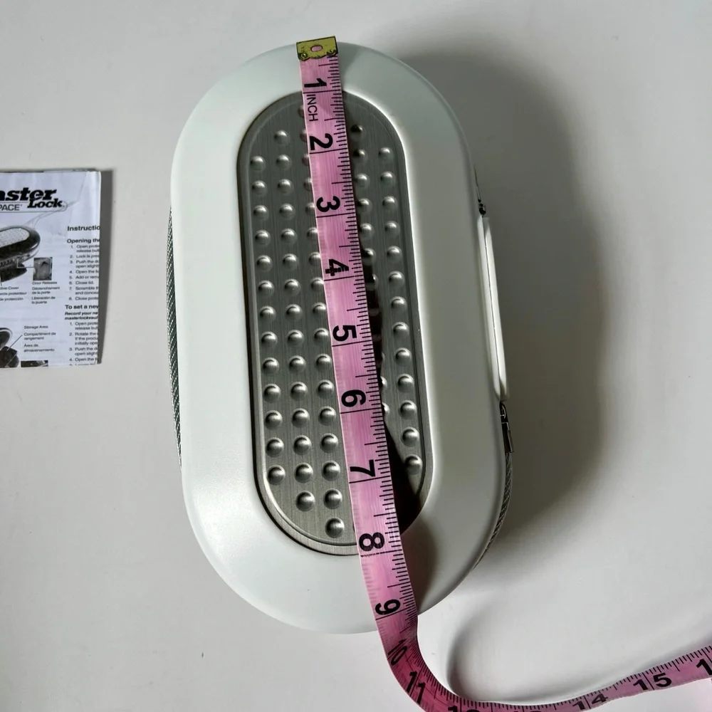 Master Lock Portable Safe White and Gray Travel
